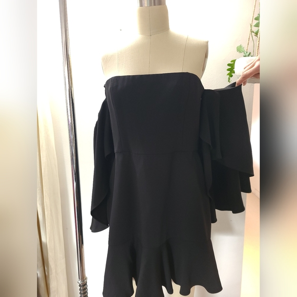 BCBG Simone off shoulder cocktail dress- new - Picture 4 of 6